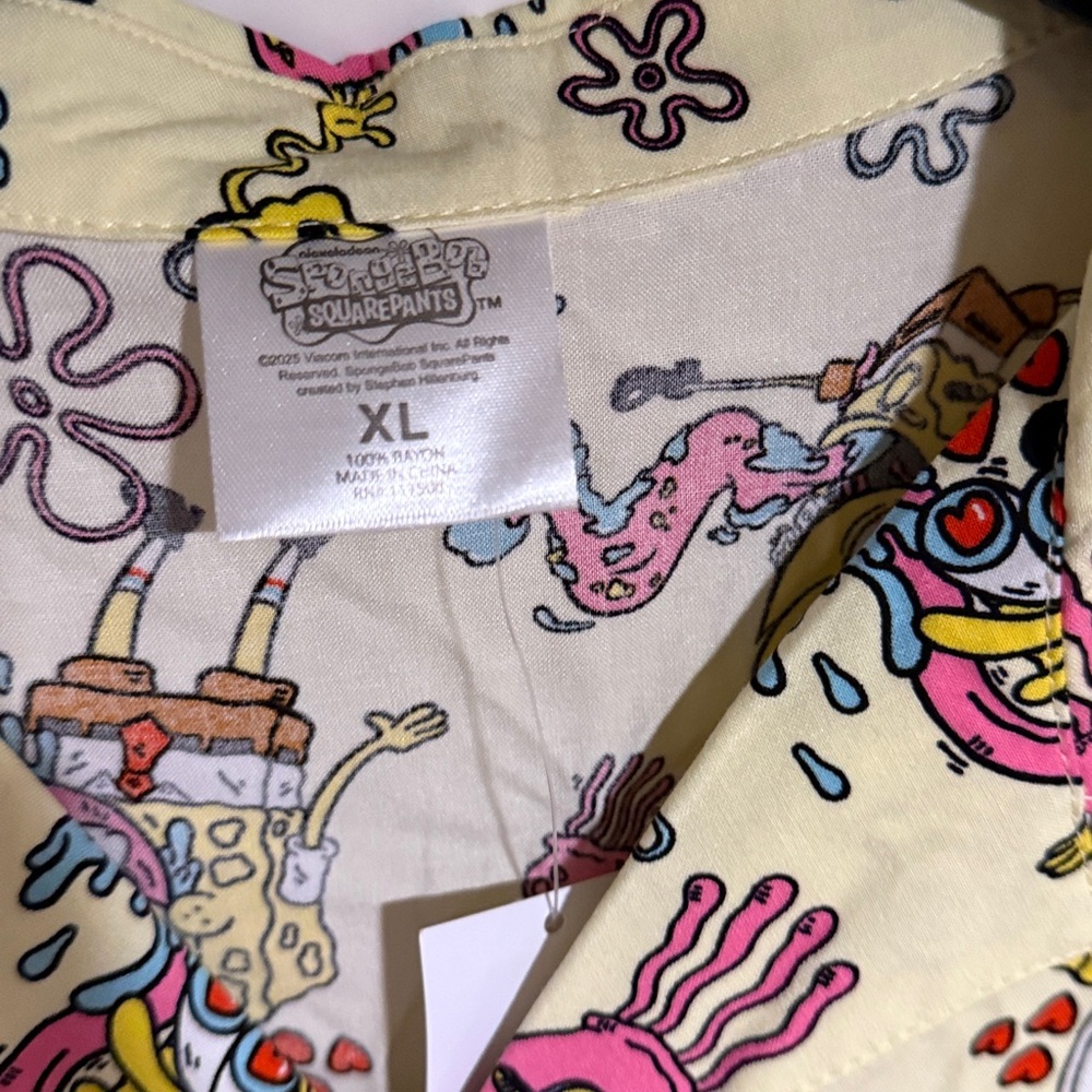 SpongeBob SquarePants Colorful Patterned Shirt - Picture 2 of 4
